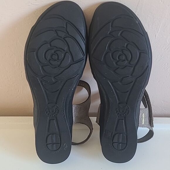 Mephisto Pattie Comfort Sandal Taupe Gold Size 41 - Picture 12 of 16